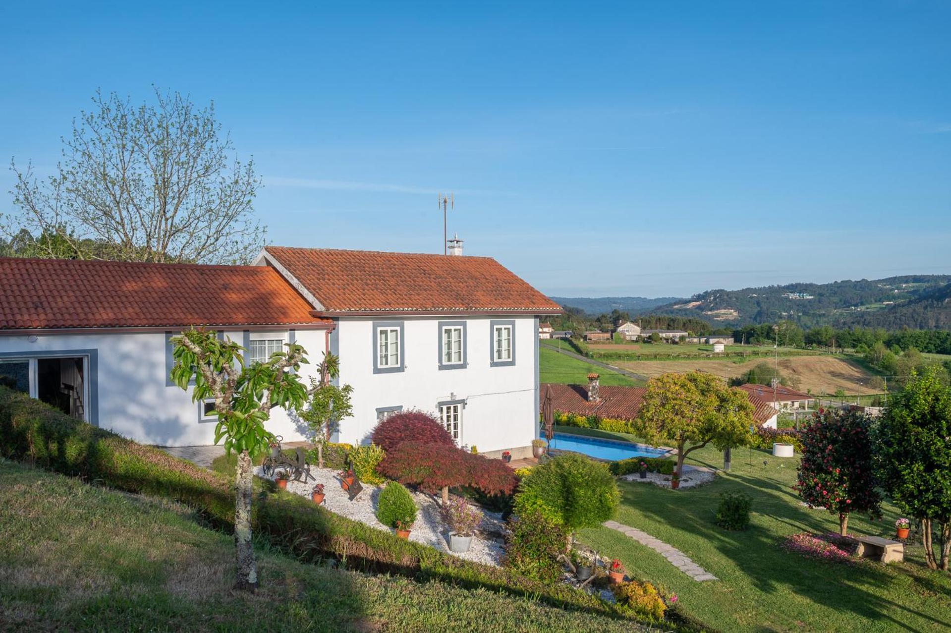 Casa Tarrio Con Piscina - Santiago De Compostela Villa Boqueixon ภายนอก รูปภาพ